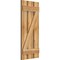 Ekena Millwork Spaced Board-n-Batten Shutters w/Z-Bar, Rough Sawn Western Red Cedar, 17 1/8W x 39H, PR RBS06Z17X039RWR - alternate 3